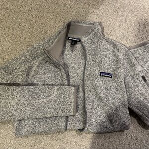 Patagonia Heathered Gray Zip-Up Fleece